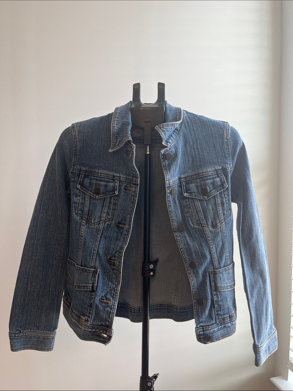 Eddie Bauer Women's Denim Jacket in Medium Blue